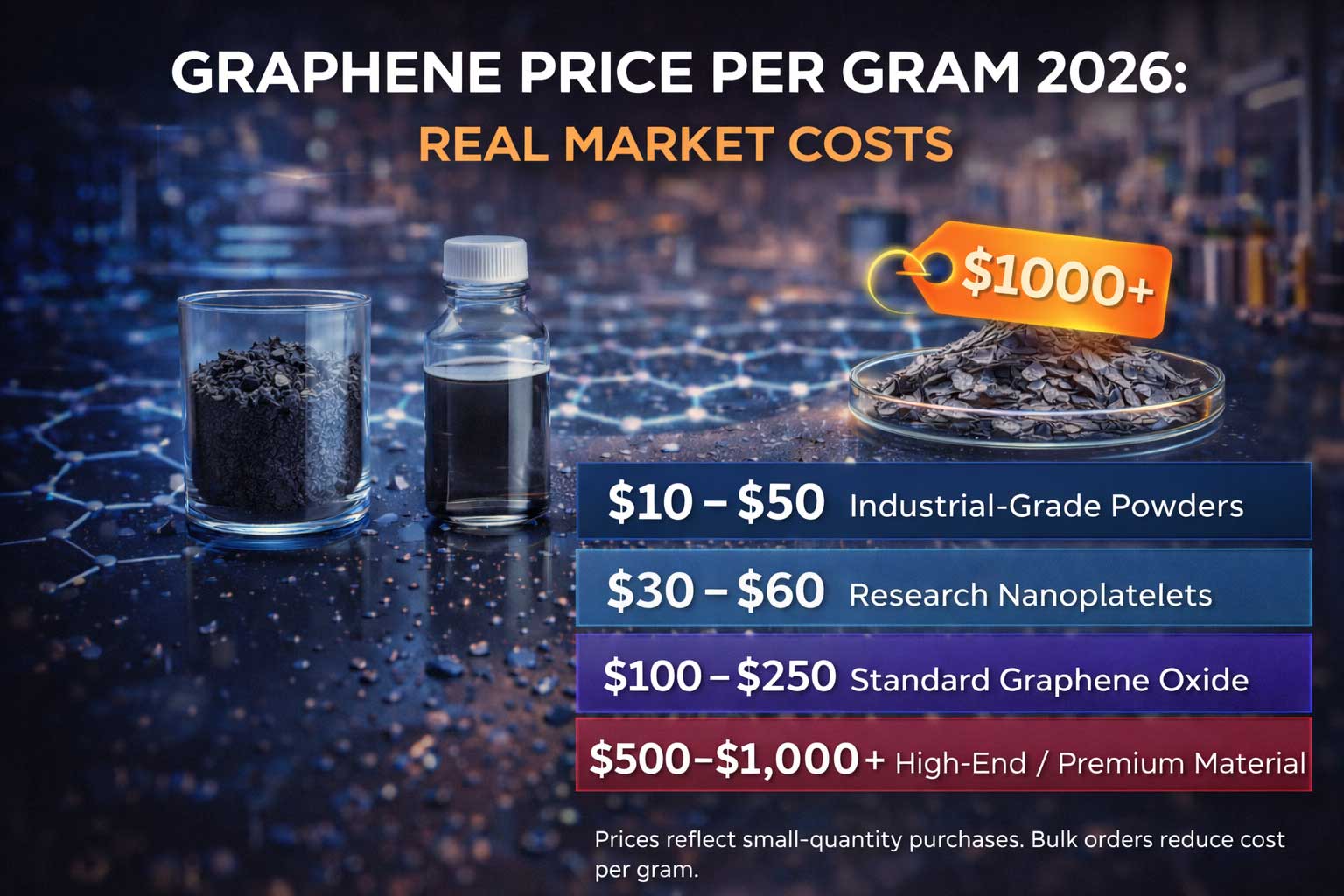 Graphene Price per Gram 2026: Real Market Costs