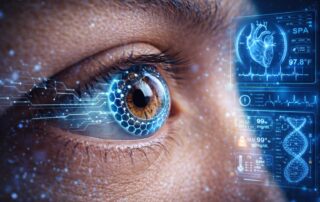 Futuristic health-monitoring smart graphene contact lens