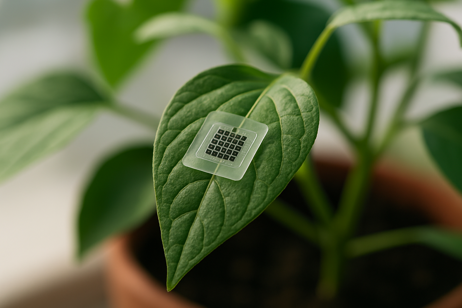 Graphene-Based Sensor Tracks Plant Hydration Without Harming Leaves